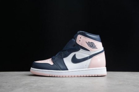 Men's | Air Jordan 1 High OG Bubble Gum Atmosphere White-Laser Pink-Obsidian Basketball Shoes