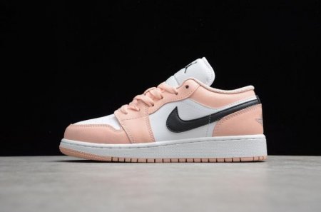 Men's | Air Jordan 1 Low GS Light Arctic Pink White-Black Basketball Shoes