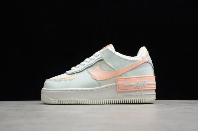 Women's | Nike Air Force 1 Shadow Sail Barely Green Crimson Tint CU8591-104 Running Shoes