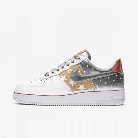 Nike Shoes Air Force 1 '07 | White / Metallic Gold / University Red / Metallic Silver