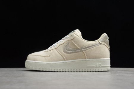 Men's | Nike Air Force 1 Low x Stussy Beige White CZ9084-200 Running Shoes