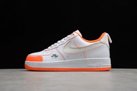 Women's | Nike Air Force 1 LV8 Utility White Orange CV3039-103 Running Shoes