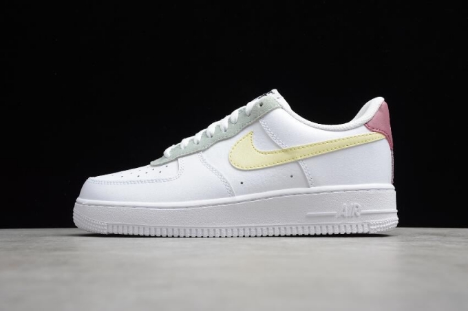 Men's | Nike WMNS Air Force 1 07 ESS White Lemon Drop Regal Pink DN4930-100 Running Shoes