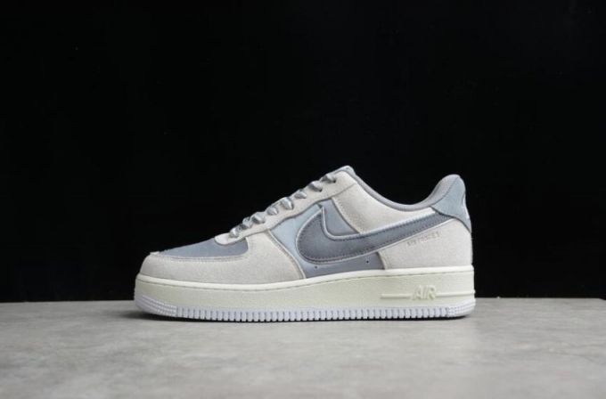 Men's | Nike Air Force 1 07 WB DQ5079-001 Yuanzu Grey Shoes Running Shoes