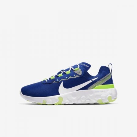 Nike Shoes Renew Element 55 | Hyper Blue / Ghost Green / Light Smoke Grey / White