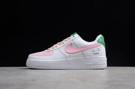 Men's | Nike Air Force 1 Low White Pink Green 314219-1305 Running Shoes