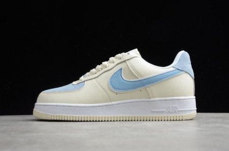 Women's | Nike Air Force 1 Upstep Beige Yellow Blue White AH0287-210 Running Shoes