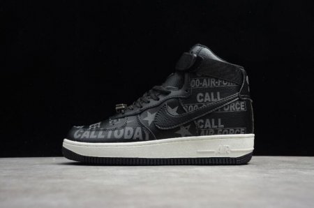 Women's | Nike Air Force 1 High 07 PRM Toll Free Black Sail Vast Grey CU1414-001 Shoes Running Shoes