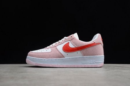 Men's | Nike Air Force 1 07 QS Tulip Pink University Red DD3384-600 Running Shoes