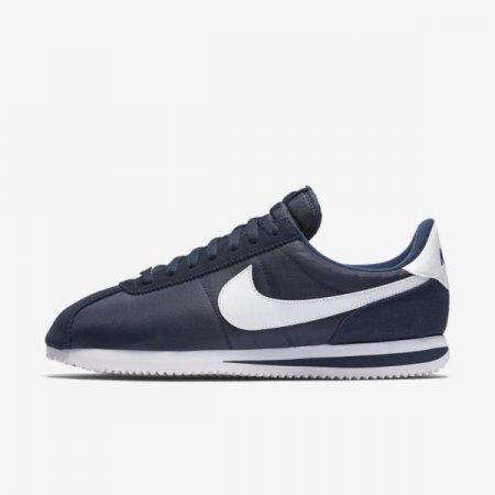 Nike Shoes Cortez Basic Nylon | Obsidian / Metallic Silver / White