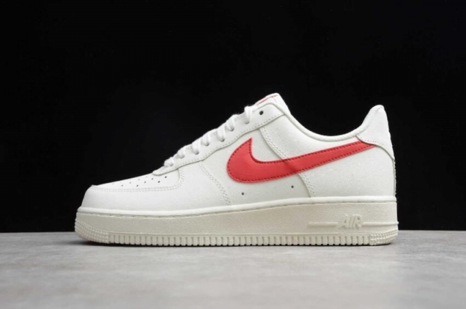 Women's | Nike Air Force 1 Milky White Red 315122-126 Running Shoes