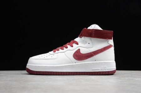 Women's | Nike Air Force 1 High Nai Ke Summit White Team Red 743546-106 Running Shoes