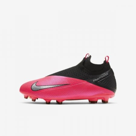 Nike Shoes Jr. Phantom Vision 2 Elite Dynamic Fit MG | Laser Crimson / Black / Black / Metallic Silver