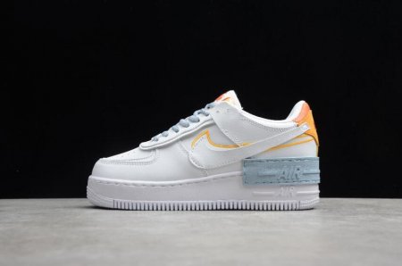 Women's | Nike Air Force 1 Shadow Be Kind White Summit White Yeelow DC2199-100 Running Shoes