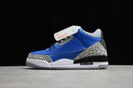 Women's | Air Jordan 3 Retro Varsity Royal Basketball Shoes