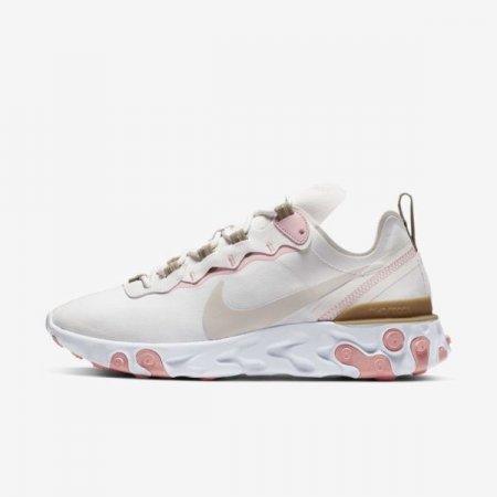 Nike Shoes React Element 55 | Phantom / Parachute Beige / Bleached Coral / Light Orewood Brown