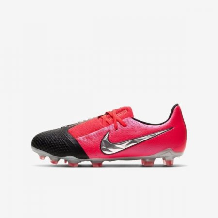 Nike Shoes Jr. Phantom Venom Elite FG | Laser Crimson / Black / Metallic Silver