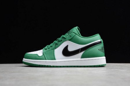 Women's | Air Jordan 1 Low White Pure Platinum Green Basketball Shoes