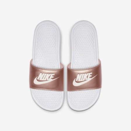 Nike Shoes Benassi | White / Metallic Red Bronze / White