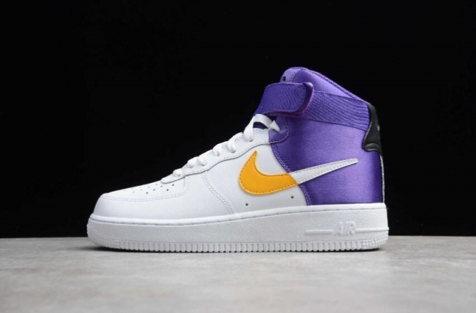 Men's | Nike Air Force 1 High 07 White Clover Club Field Purple BQ4591-101 Running Shoes