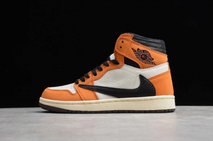 Women's | Air Jordan 1 High OG TS Sail Black Orange Basketball Shoes