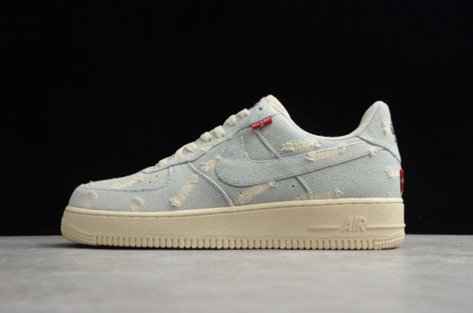 Women's | Nike Air Force 1 07 Beige Blue 315122-112 Running Shoes