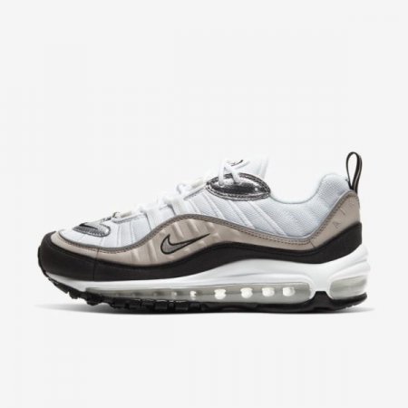 Nike Shoes Air Max 98 | White / Desert Sand / Black / Metallic Silver