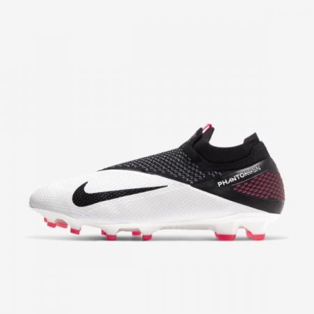 Nike Shoes Phantom Vision 2 Elite Dynamic Fit FG | White / Laser Crimson / Black