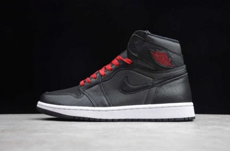 Women's | Air Jordan 1 Retro High OG Black Gym Red Black White Basketball Shoes