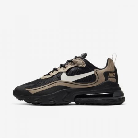 Nike Shoes Air Max 270 React | Black / Khaki / Metallic Gold / Light Bone