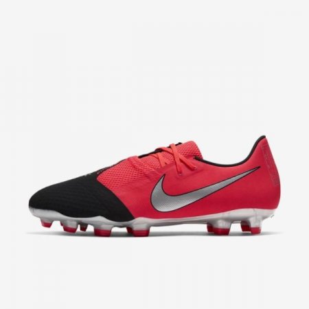 Nike Shoes Phantom Venom Academy FG | Laser Crimson / Black / Metallic Silver