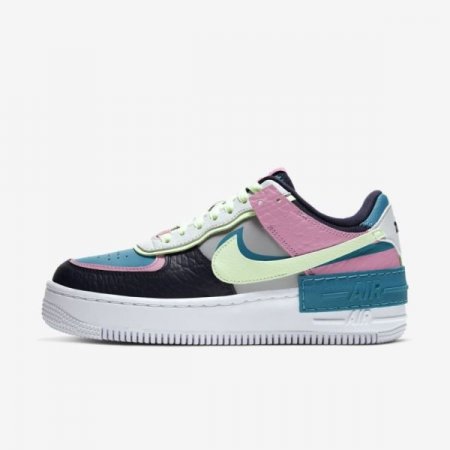 Nike Shoes AF-1 Shadow SE | Light Smoke Grey / Oracle Aqua / Magic Flamingo / Barely Volt