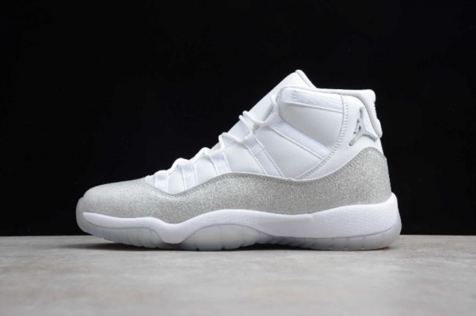 Men's | Air Jordan 11 Retro White Metallic Silver AR0715-100 Basketball Shoes