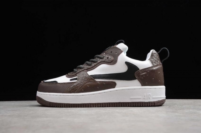 Women's | Nike Air Force 1 AC White Brown Black 630939-003 Running Shoes