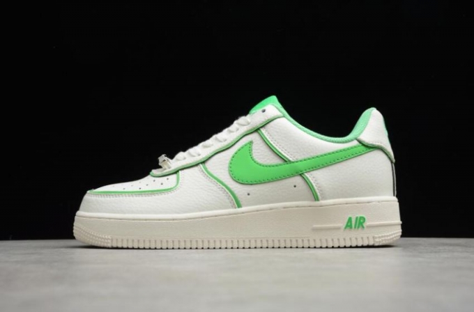 Men's | Nike Air Force 107 SU19 Beige Fluorescent Green UH8958-022 Running Shoes