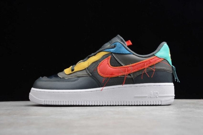 Men's | Nike Air Force 1 Low BHM Dark Smoke Grey Track Red CT5534-001 Running Shoes