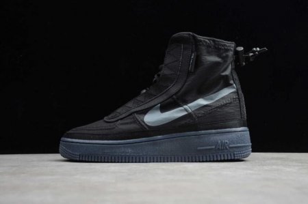 Men's | Nike Air Force 1 Shell Black Dark Grey Black BQ6096-001 Running Shoes