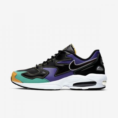 Nike Shoes Air Max2 Light Premium | Black / Kinetic Green / Psychic Purple / Flash Crimson