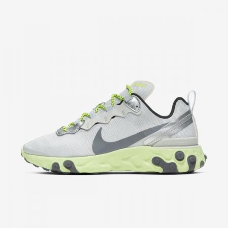 Nike Shoes React Element 55 | Pure Platinum / Volt / Barely Volt / Cool Grey