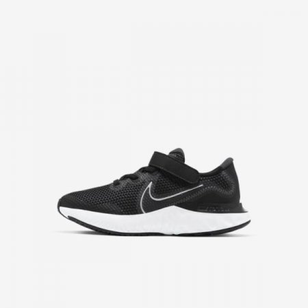 Nike Shoes Renew Run | Black / White / Dark Smoke Grey / Metallic Silver