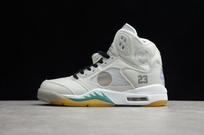 Men's | Air Jordan 5 Retro SP Grey White Basketball Shoes
