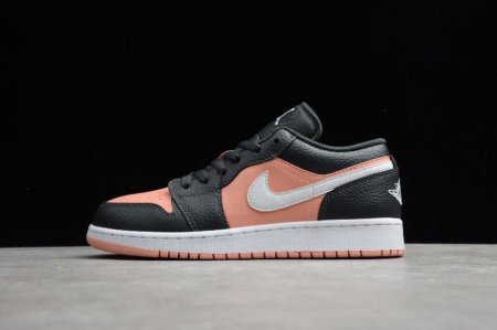 Men's | Air Jordan 1 Low GS Black Pink White Basketball Shoes