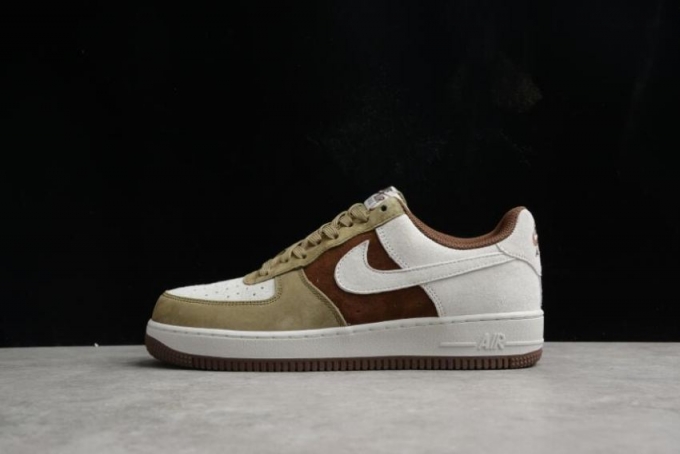 Men's | Nike Air Force 1 Low DB2260-199 Beige Brown Green Shoes Running Shoes