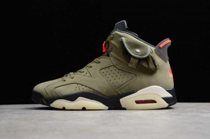 Women's | Air Jordan 6 Retro SP Army Green Basketball Shoes