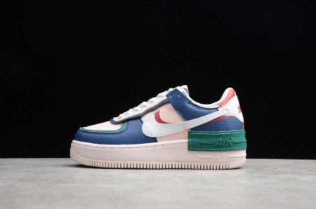 Women's | Nike Air Force 1 Shadow Mystic Navy White Echo Pink CI0919-400 Running Shoes