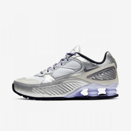 Nike Shoes Shox Enigma 9000 | Metallic Silver / Light Bone / Hyper Violet / Cool Grey