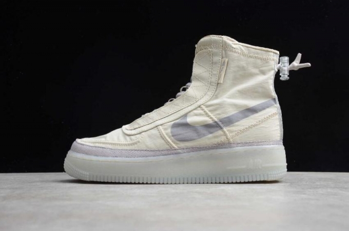 Women's | Nike Air Force 1 Shell Desert Sand Atmosphere Grey BQ6096-002 Running Shoes