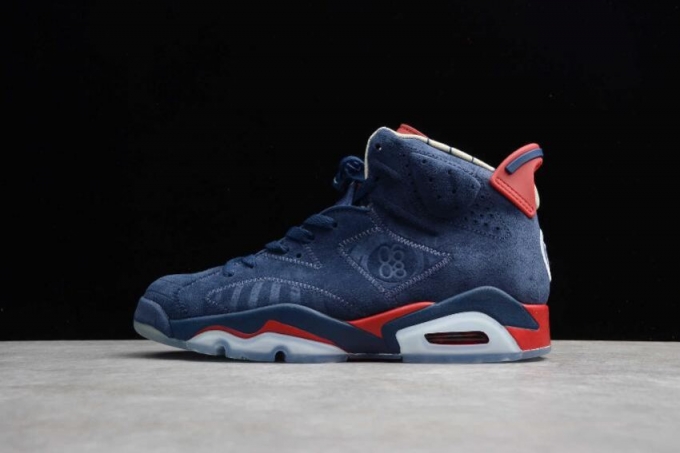 Men's | Air Jordan 6 Retro DB Midnight Navy White Basketball Shoes