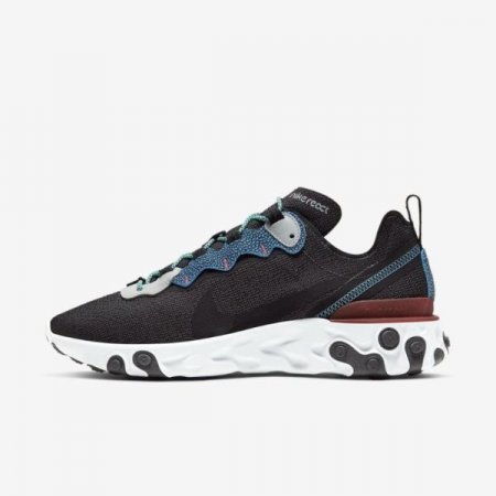 Nike Shoes React Element 55 SE | Anthracite / Pure Platinum / University Red / Blue Fury