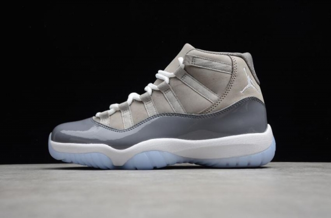 Women's | Air Jordan 11 Retro Cool Grey Medium Grey Basketball Shoes